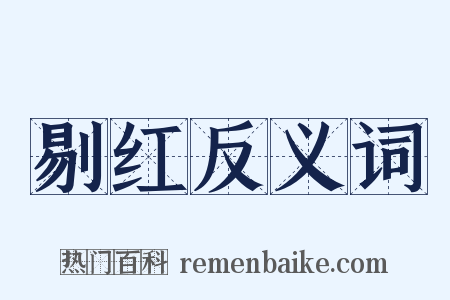 剔红反义词是什么意思的图片